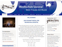 Tablet Screenshot of musikschule-seevetal.de